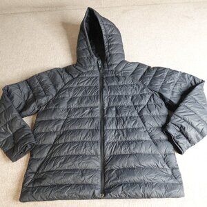 Under Armour Womens Jacket Large Black Full Zip Storm 2.0 Down Filled 1372648